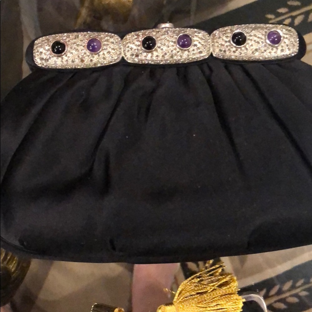 Vintage Judith Leiber precious stone clutch